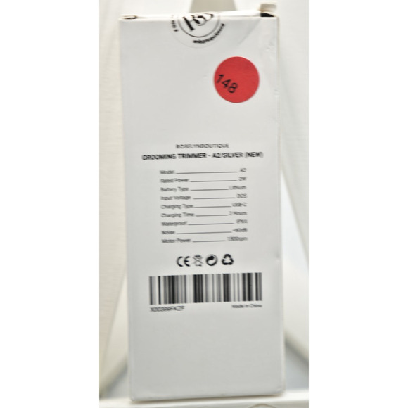 BisslynBoutique A2 Grooming Trimmer Silver USB-C Rechargeable Waterproof - Picture 2 of 2